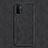 Soft Luxury Leather Snap On Case Cover S01 for Oppo A54 5G Black