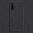 Soft Luxury Leather Snap On Case Cover S01 for Oppo A74 5G Black