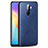 Soft Luxury Leather Snap On Case Cover S01 for Oppo Reno Ace Blue