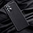 Soft Luxury Leather Snap On Case Cover S01 for Oppo Reno6 5G Black