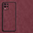 Soft Luxury Leather Snap On Case Cover S01 for Realme 8 5G Red