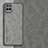 Soft Luxury Leather Snap On Case Cover S01 for Realme V11 5G Gray