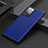 Soft Luxury Leather Snap On Case Cover S01 for Samsung Galaxy Note 20 Ultra 5G Blue