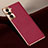 Soft Luxury Leather Snap On Case Cover S01 for Samsung Galaxy S22 5G Red