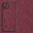 Soft Luxury Leather Snap On Case Cover S01 for Vivo iQOO U3 5G Red