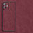 Soft Luxury Leather Snap On Case Cover S01 for Vivo iQOO Z6 5G Red