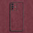 Soft Luxury Leather Snap On Case Cover S01 for Vivo V23 5G Red