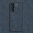 Soft Luxury Leather Snap On Case Cover S01 for Vivo V27 5G Blue