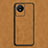 Soft Luxury Leather Snap On Case Cover S01 for Vivo Y02 Orange