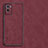 Soft Luxury Leather Snap On Case Cover S01 for Vivo Y55s (2021) Red