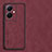 Soft Luxury Leather Snap On Case Cover S01 for Vivo Y78 5G Red