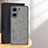 Soft Luxury Leather Snap On Case Cover S01 for Xiaomi Redmi 13C Gray