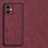 Soft Luxury Leather Snap On Case Cover S01 for Xiaomi Redmi Note 12R Pro 5G Red