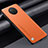 Soft Luxury Leather Snap On Case Cover S01 for Xiaomi Redmi Note 9 5G Orange