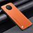 Soft Luxury Leather Snap On Case Cover S01 for Xiaomi Redmi Note 9T 5G Orange