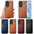 Soft Luxury Leather Snap On Case Cover S01D for Huawei Honor 80 5G