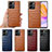 Soft Luxury Leather Snap On Case Cover S01D for Huawei Honor 80 SE 5G