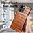 Soft Luxury Leather Snap On Case Cover S01D for Huawei Honor 80 SE 5G