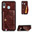 Soft Luxury Leather Snap On Case Cover S01D for Samsung Galaxy A20