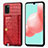 Soft Luxury Leather Snap On Case Cover S01D for Samsung Galaxy A41 Red