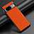 Soft Luxury Leather Snap On Case Cover S02 for Google Pixel 8 5G Orange