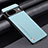 Soft Luxury Leather Snap On Case Cover S02 for Google Pixel 8a 5G Mint Blue