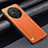 Soft Luxury Leather Snap On Case Cover S02 for Huawei Honor Magic6 Lite 5G Orange