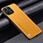 Soft Luxury Leather Snap On Case Cover S02 for Huawei Honor X6a Yellow