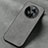 Soft Luxury Leather Snap On Case Cover S02 for Huawei Mate 50 Gray