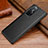 Soft Luxury Leather Snap On Case Cover S02 for Huawei Nova 8 Pro 5G Black