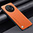 Soft Luxury Leather Snap On Case Cover S02 for Huawei Nova Y91 Orange