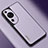 Soft Luxury Leather Snap On Case Cover S02 for Huawei P60 Art Purple