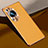 Soft Luxury Leather Snap On Case Cover S02 for Huawei P60 Orange