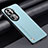 Soft Luxury Leather Snap On Case Cover S02 for Oppo Reno11 Pro 5G Mint Blue