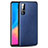 Soft Luxury Leather Snap On Case Cover S02 for Oppo Reno3 Pro Blue