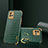 Soft Luxury Leather Snap On Case Cover S02 for Samsung Galaxy A03 Green