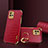 Soft Luxury Leather Snap On Case Cover S02 for Samsung Galaxy A03 Red