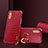 Soft Luxury Leather Snap On Case Cover S02 for Samsung Galaxy M02 Red