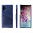 Soft Luxury Leather Snap On Case Cover S02 for Samsung Galaxy Note 10 Plus Blue