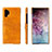 Soft Luxury Leather Snap On Case Cover S02 for Samsung Galaxy Note 10 Plus Orange