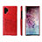 Soft Luxury Leather Snap On Case Cover S02 for Samsung Galaxy Note 10 Plus Red