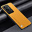 Soft Luxury Leather Snap On Case Cover S02 for Vivo iQOO 11 5G Yellow