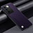 Soft Luxury Leather Snap On Case Cover S02 for Vivo V27 5G Purple