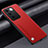 Soft Luxury Leather Snap On Case Cover S02 for Vivo V27 5G Red