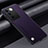 Soft Luxury Leather Snap On Case Cover S02 for Vivo V27e 5G Purple
