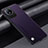 Soft Luxury Leather Snap On Case Cover S02 for Vivo Y02 Purple