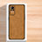 Soft Luxury Leather Snap On Case Cover S02 for Xiaomi Civi 1S 5G Brown