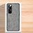 Soft Luxury Leather Snap On Case Cover S02 for Xiaomi Mi 10S 5G Gray