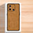 Soft Luxury Leather Snap On Case Cover S02 for Xiaomi Redmi 11A 4G Brown