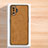 Soft Luxury Leather Snap On Case Cover S02 for Xiaomi Redmi K40 Gaming 5G Brown